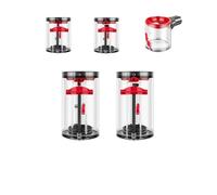 Dust Bin Trash Can Cyclone Dust Collection Bucket Top and Bottom Cover Parts Replacement，Compatible for Dyson V7 V8 V10 V11 V15(V7 V8 Dust Bin)