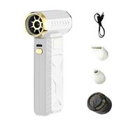 Dust Blower, 3-Speed Air Control, 7.7x14.2x3.6cm, Portable Turbine Blower, Adjustable Cordless Fan, All-Purpose Use, for Computer Electronics Detailing Lawn Patio Machine Workplace