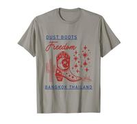 Dust Boots Freedom Cowgirl Rodeo Bangkok Thailand T-Shirt