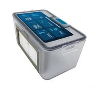 Dust box, 1 replacement bin, compatible with for CONGA 999/M20 robot, large capacity, easy empty, click-in fit