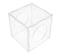 Dust Box, 7.9x7.9x7.7in Transparent Acrylic Enclosed Router Work Box Prevention of Dust Scattering, Detachable Dustproof Box for Engraving, Polishing, Grinding, Sanding, Sawing