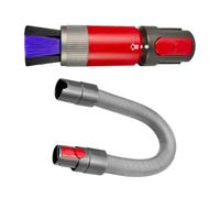Dust Brush & Extension Hose, Compatible for Dyson V7 V8 V10 | Soft Bristle, Flexible Tube, Quick Assembly, Multi-Surface Use(2pcs)