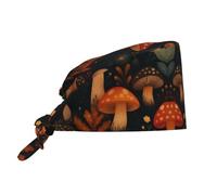 Dust Caps Unisex, Fantacy Mushroom In The Trees Work Hats Personalised, Breathable Turban Caps For Women Coffee