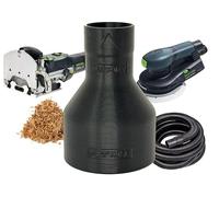 Dust Collection Hose Adapter for Festool 27mm Tool Ports - Compatible with Domino DF 500, XL 700, ROTEX, ETS, RTS, and DTS Sanders - Made in USA (2-1/2" Hose)