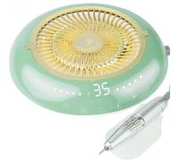 Dust Collector, 2 in 1 electric nail 60W 35000RPM nail drill with nail dust collector reusable filter electric manicure machine for nails Strong suction