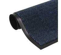 Dust Control Mat Rectangular 120x180 cm Blue Tufted 100% PP Non-Slip with Rubber