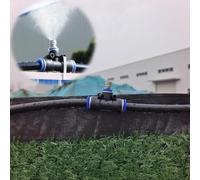 Dust Control Mist Kit For Mining With High Pressure Hose And Nozzles, Water Saving Spray System, Adjustable Flow, Easy Industrial Assembly
