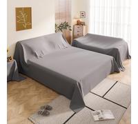 Dust Cover for Furniture Protects Against Dust for Home Sofas and Appliance, Environmentally Friendly And Not Prone To Color Fading, Washable And Machine Was(Size:280×300cm（110×118in）,Color:Dark Gray)