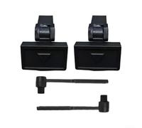 Dust Cover Hinges for Kenwood KD-291R Turntable | Replacement Spring Hinges for Record Player Dust Lid, Smooth Opening Plastic & Metal Parts with Cleaning Brushes, Black