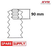 DUST COVER KIT, SHOCK ABSORBER FOR AUDI A6 ALLROAD C8 KYB 910368 FITS FRONT AXLE