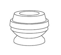 DUST COVER KIT, SHOCK ABSORBER FOR CHEVROLET CRUZE KYB 910222 FITS FRONT AXLE