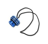 Dust Cover - Vented Aluminum Alloy Fuel Tank Valve Cap, Corrosion Resistant with Fixed Rope for Diving Equipment Protection (Type 3)