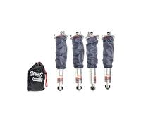 Dust covers for coilovers, shock absorbers, water-repellent 4 pcs, gray