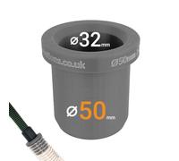 Dust Extractor Hose Reducer - 50mm to 32mm ID/OD | Connector for Workshop & Power Tools