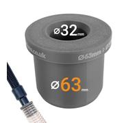 Dust Extractor Hose Reducer - 63mm to 32mm ID/OD | Connector for Workshop & Power Tools