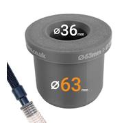 Dust Extractor Hose Reducer - 63mm to 36mm ID/OD | Connector for Workshop & Power Tools