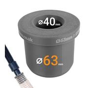Dust Extractor Hose Reducer - 63mm to 40mm ID/OD | Connector for Workshop & Power Tools