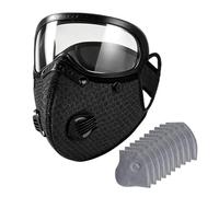 Dust Face Coverings, With Breathable Anti-Fog Anti-UV Design, Adjustable Size, Protective Face M -ask Cover, Filter Compatible Fa-ce Shield, Lightweight Comfort Fit, For Indoor Outdoor Work