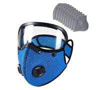 Dust Face Coverings, With Breathable Anti-Fog Anti-UV Design, Adjustable Size, Protective Face M -ask Cover, Filter Compatible Fa-ce Shield, Lightweight Comfort Fit, For Indoor Outdoor Work