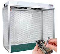 Dust-Free Air Flow Clean Bench Workstation with 3 Fans for Screen Repair, Workshop, and Laboratory Use