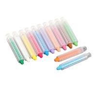 DUST FREE CHALK - 12 Washable Crayons Smooth Writing Vibrant Drawing Crayons Set for Outdoor Art Easy Grip + Shatter Resistant Design Durable Formula with Finish