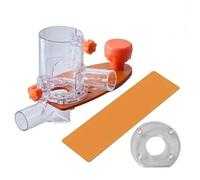 Dust Free Router Trimmer Base Circle Cut Jig Adjustable Milling Knife Depth Plastic Wood Processing Trimming Base Protective Shield For 64-65mm Diameter Trimmer