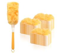 Dust Magnet 30 Pack Dusters for Cleaning 360° Dust Magnet Refills with 1 Handle Fluffy Dusters Refills Microfiber Duster Refill for Home School Office