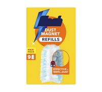 Dust Magnet Refill Pack, Dust Removal Solution, Lightweight, Flexible Design, Compatible, Easy Attach, Absorbent Fibers, Ideal for Bedrooms, Living Rooms, Kitchens & Study Areas, Pack of 9