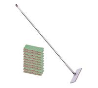 Dust Mop - Automatic Long Handle Clip, Professional Flat Floor Sweeper, Microfiber Cleaning Head | Multipurpose Household Tool for Home, Apartment, Bathroom, Bedroom