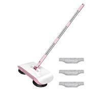 Dust Mop Manual Cleaning Mop with 180 Degree Rotating Head and 3