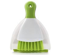 Dust pan Broom Brush Dustpan - Small Broom and Dustpan Set, Mini Broom and Dustpan, Small Dustpan and Brush Set for Home Cleaning,Sofa, Desk, Guinea Pig Cage, Cat Litter etc.（Green）