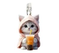 Dust Plug - Acrylic Dust Plug for Mobile Phones | Tech Gadget for Safety When Charging Phones, Charging Port Caps with Cat Pendant, Type C Plug Cover, Protection