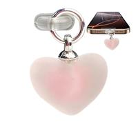 Dust plug type C, protective plug for mobile phone charging port, heart-shaped plug protection for smartphone, tablet, a unique aesthetic, as a high-quality decorative element for electric