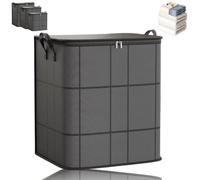 Dust-Proof Comforter and Bedding Organizer, Foldable Large-Capacity Storage Bags, dustproof organizer for bedding with Reinforced Handles & Sturdy Zippers, for Home Or Travel (L)