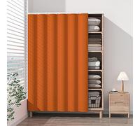 Dust-Proof Curtain for Shoe Cabinet & Bookshelf - Simple Blackout Design, Dust-Resistant Wardrobe Curtain with Tracks for nizing & Protecting Your Home Space