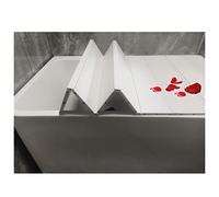 Dust-Proof Folding PVC Bathtub Insulation Cover Bath Tray Shutter Lid Spa & Bathroom Shelf 1.2cm Thick (70x135cm) - Perfect for Showers & Relaxation