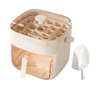 Dust-Proof Ice Solution: The Innovative Ice Cubes Tray with Lid Uses an Integrated Lid Bin to Block Out Odors and Dust, Preserving The Natural Taste Without Flavor Transfer, Providing Excellent