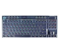 Dust-Proof Silicone Keyboard Skin Cover Compatible for Logitech G915 TKL Tenkeyless Lightspeed Wireless RGB Mechanical Gaming Keyboard, G915 TKL Keyboard Skin Accessories (Clear)