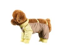 Dust-Proof Suit for Dogs Cute Outfits Outdoor Indoor Polyester Elastic,Dirt & Water Resistant,Durable Pet Clothes (Yellow,Large)