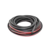 Dust Proof&Weather Stripping for Windshield Rubber Car Door Seal Strip Double Layer Sealing Protector Auto Soundproof Waterproof Weather Strips for Hood Trunk(16m)