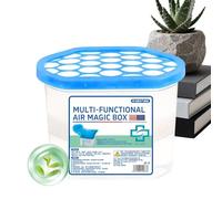 Dust Removal Box - 350ml Long Lasting for Freshener | Automatic Dust Sucking with Odor, Eliminator Home, Indoor Bedroom for Pet Area Kitchen Living Room Bathroom, 5.79x3.15x3.86 inch