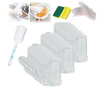 Dust Removal Gloves, Multi-Purpose Washable Dusting Gloves,Home Dust Removal Microfiber Dishwashing Gloves, Washable Dusting Gloves For House Cleaning, Reusable Wet & Dry Kitchen Gloves (30pcs)