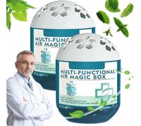 Dust Removal Magic Box, Multi Functional Air Magic Box, Indoor Air Purification Dust Removal Magical Boxes, Automatic Dust Collection, Long-Lasting Airs Fresheners (2pcs)