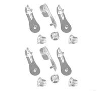 Dust Resistant End Covers for Sheer Curtains and Venetian For Blinds - Clear Plastic Seals for Bottom Rail Security (6Set)