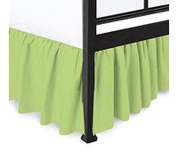 Dust Ruffle with Split Corner Bed Skirt 100% Cotton 800 Thread Count 18" Drop Lenth Ruffle Bed Skirt, Easy Fit, Three Side Coverage, Bed Skirt King Size Sage
