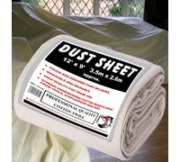 Dust Sheets Cotton Twill For Painting And Decorating, Large Size, (L) 3.6M, (W) 2.7M - Jms Bridge