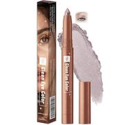 Dust Sky Shimmer Cream Eyeshadow Stick, Twist-Up Waterproof Eyeliner Pencil, Smudge-Proof Long-Lasting Creamy & Blendable Eye Makeup, Retractable Eyeshadow & Eyeliner Stick