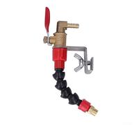 Dust Suppression Water Sprayer Nozzle for Cutting Machines | Copper Metal Tile Saw Water Mouth for Marble Brick Woodworking | 140x62mm Clamp Fit up to 5mm | 2 Pack