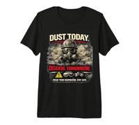 Dust Today, Disease Tomorrow | Respiratory Safety Awareness Premium T-Shirt