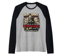 Dust Today, Disease Tomorrow | Respiratory Safety Awareness Raglan Baseball Tee